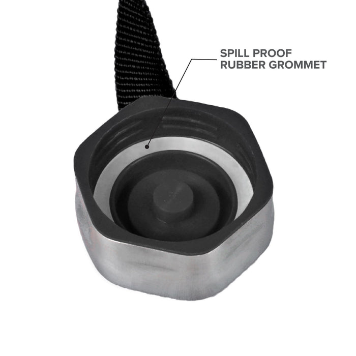 1/2 gallon BPA Free Water Bottle, Plastic Bottle, Sports Bottle, with Handle and Stainless Steel Cap, GEO