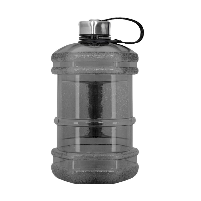 1/2 gallon BPA Free Water Bottle, Plastic Bottle, Sports Bottle, with Handle and Stainless Steel Cap, GEO
