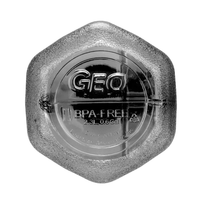 1/2 gallon BPA Free Water Bottle, Plastic Bottle, Sports Bottle, with Handle and Stainless Steel Cap, GEO