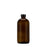 16 Ounce Round Glass Beer Bottle, Brown