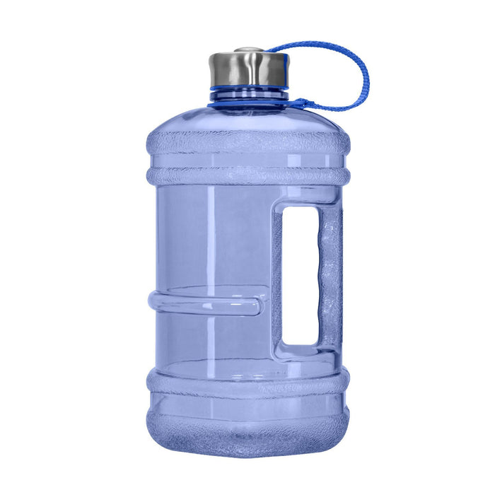 1/2 gallon BPA Free Water Bottle, Plastic Bottle, Sports Bottle, with Handle and Stainless Steel Cap, GEO
