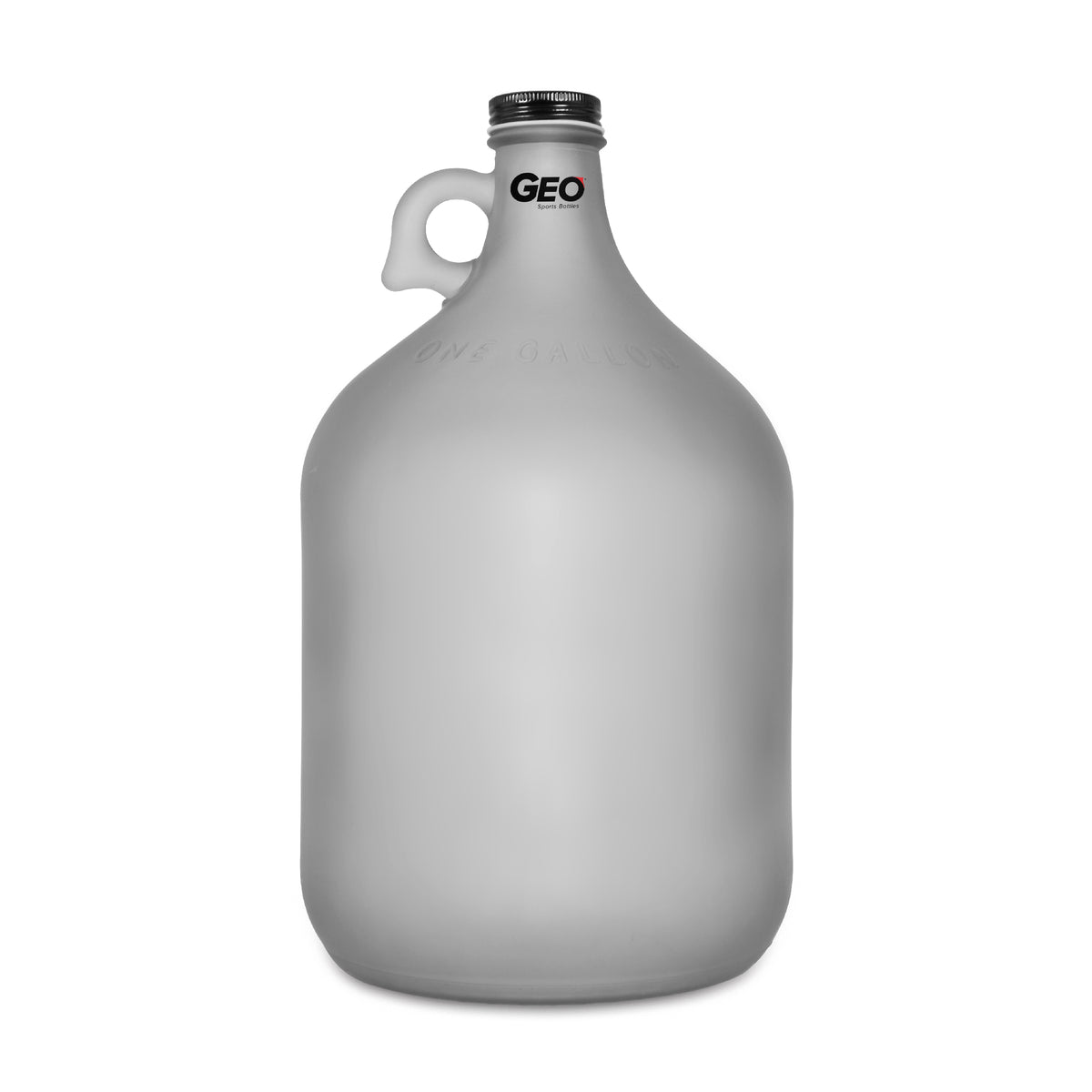 Geo 1 Gallon Frosted Glass Bottles (4-Pack) — organize.com