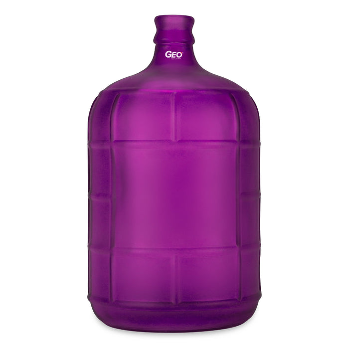 3 Gallon Frosted Glass Bottle, Water Bottle, GEO