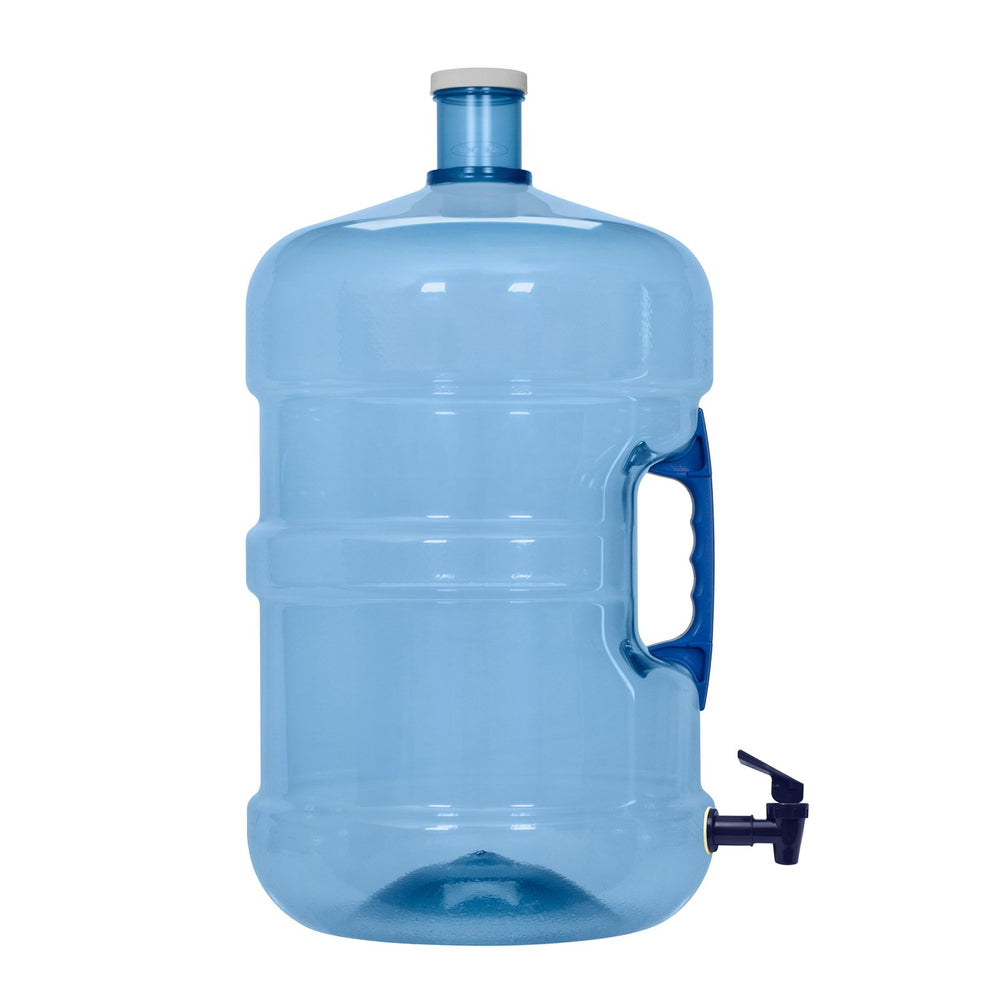 5 Gallon BPA Free PET Plastic Water Bottle with Screw Cap & Valve