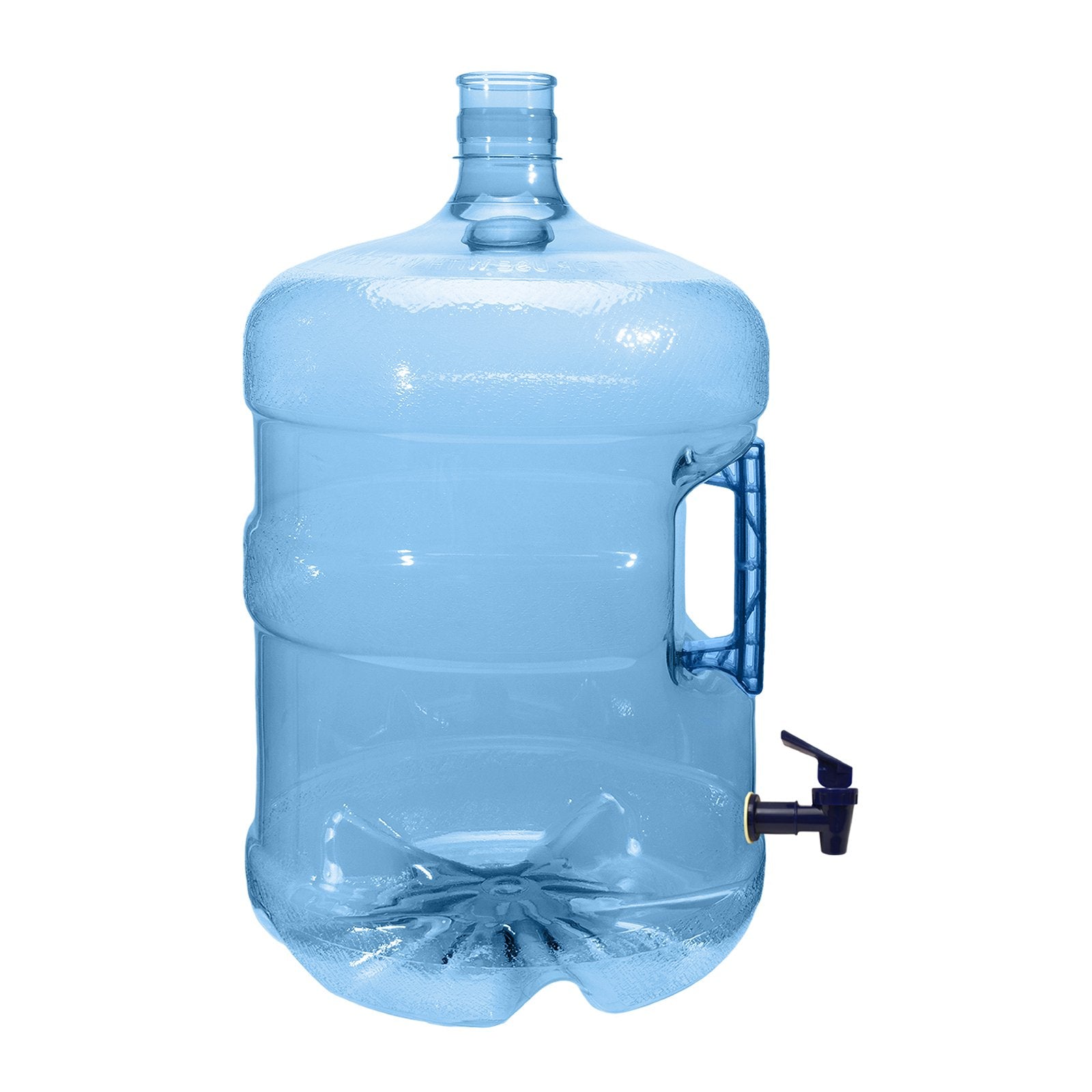 Geo 5 Gallon BPA Free Pet Plastic Crown Cap Water Bottle Container Jug