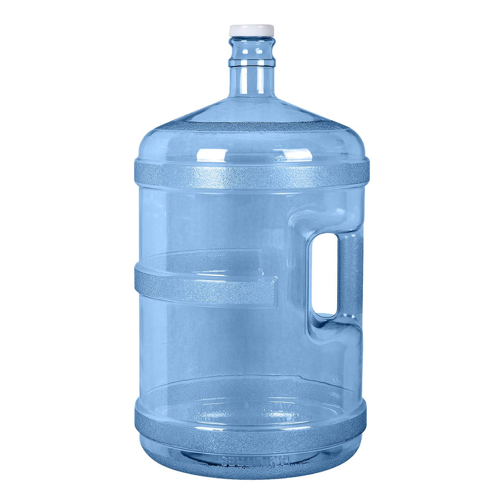 5 Gallon Polycarbonate Plastic Reusable Water Bottle with Handle and Screw Cap