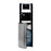 Hot Cold and Room Temp Water Dispenser Cooler Bottom Load, Tri Temp, Black and Brush Stainless Steel, Brio Essential