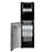 Hot Cold and Room Temp Filtered Water Dispenser Cooler POU, Tri Temp, Black and Brush Stainless Steel, Brio Essential