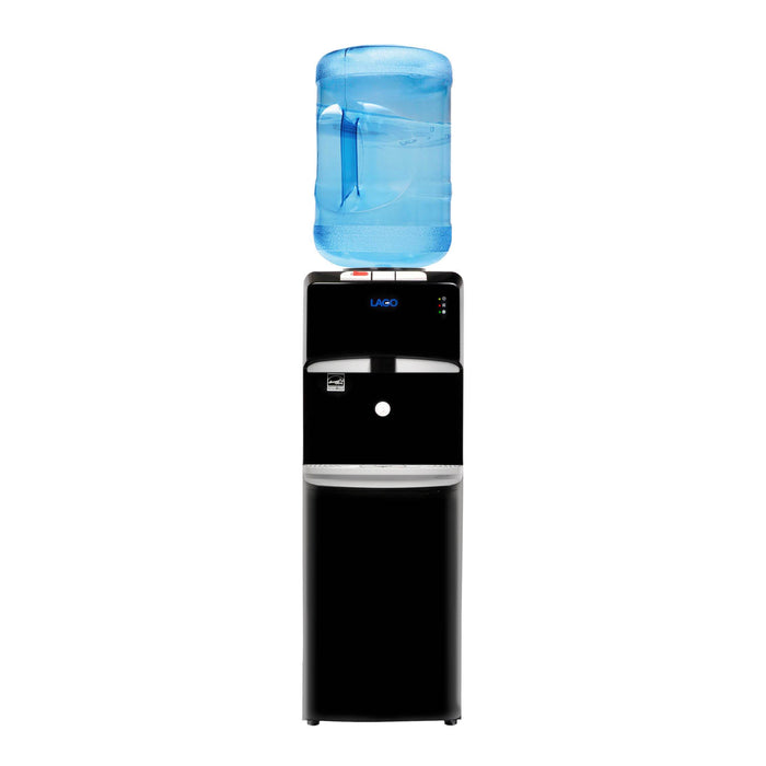 Hot Cold and Room Temp Water Dispenser Cooler Top Load, Tri Temp, Black, Lago