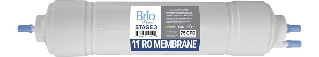 Brio Premier 11" Inline 75 Gpd RO Membrane