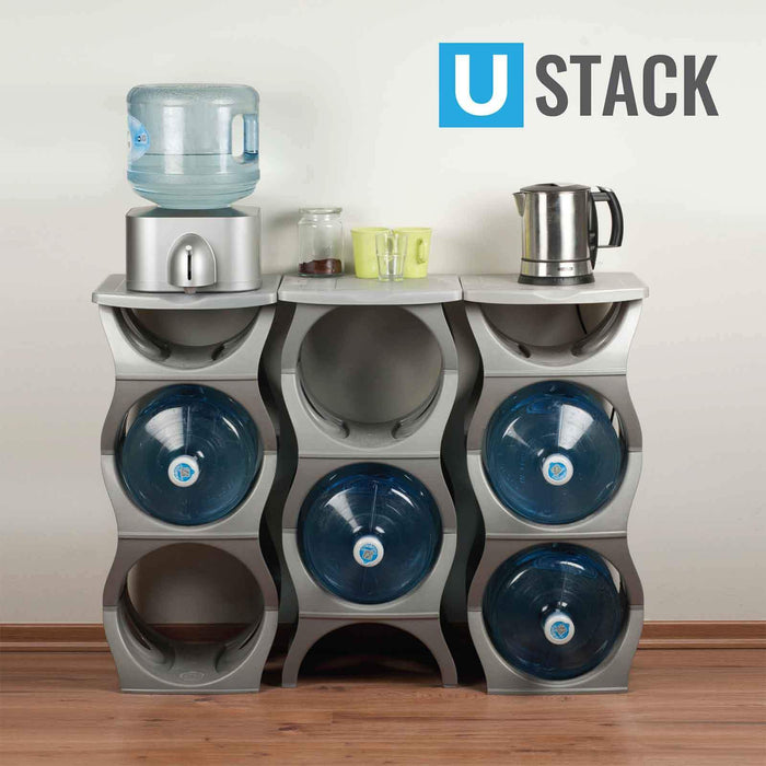 Bottled Water Container  Bottle-Up® Double Wide 3-Tray Rack