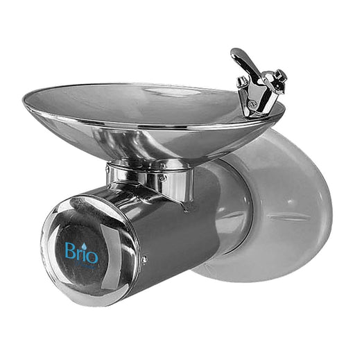Wall Mounted Room Temp Water Fountain, Stainless Steel, Brio Premiere